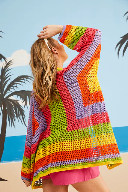 10685 Mesh Cardigan by Sirdar - Image 4