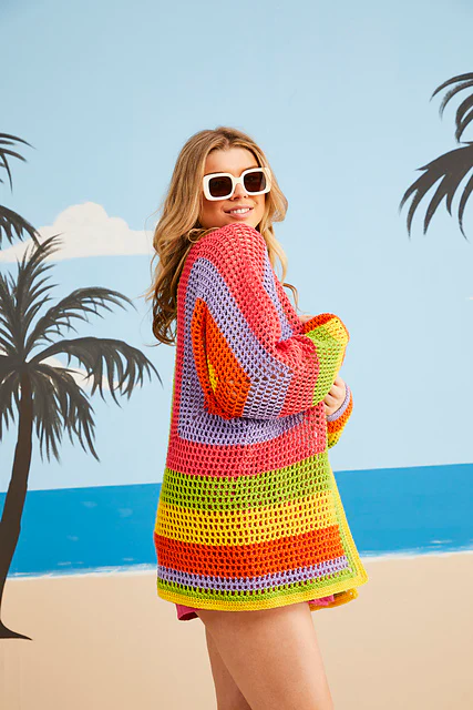 10685 Mesh Cardigan by Sirdar - Image 5