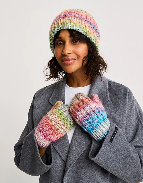 10808 Marbled Hat and Mittens by Sirdar - Image 2