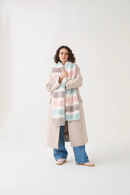 10814 Sweet Striping Scarf by Sirdar - Image 2