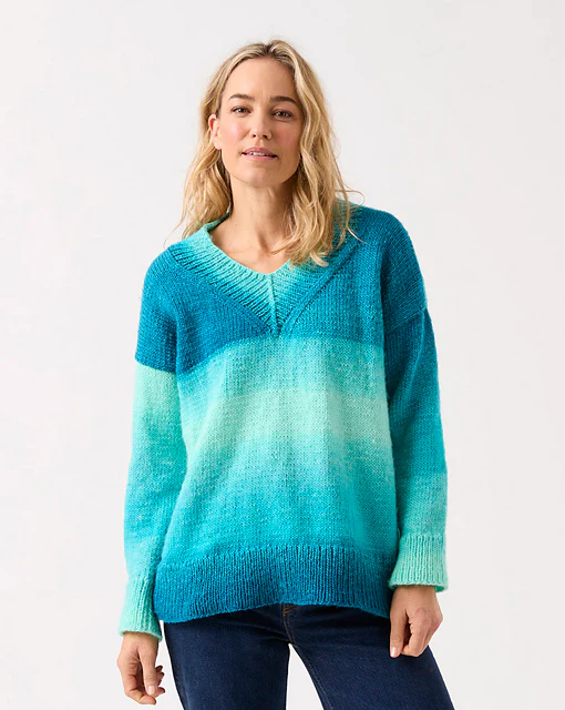 10845 Truly, Madly, Deeply V Sweater by Sirdar - Image 3