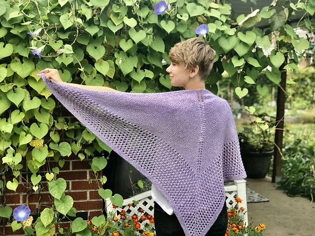 3371 Lace Bordered Shawl by Plymouth Yarn Design Studio - Image 3