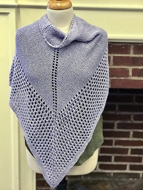 3371 Lace Bordered Shawl by Plymouth Yarn Design Studio - Image 4