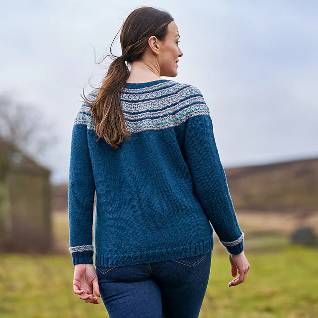 Adele Women's Slipstitch Yoke Jumper by Sarah Hatton - Image 3
