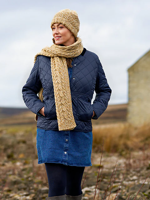 Ainsley Textured Hat & Cabled Scarf by Sarah Hatton  Published in - Image 2