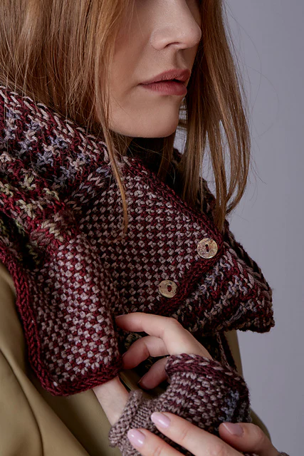 Architrave Cowl + Mitts by Catherine Salter Bayar - Image 6