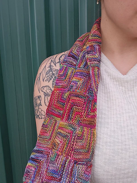 Basic Squares Scarf by Maie Landra - Image 2