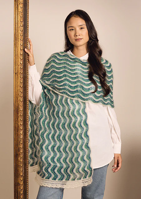 Beaded Kidsilk Haze Scarf by Lisa Richardson - Image 2
