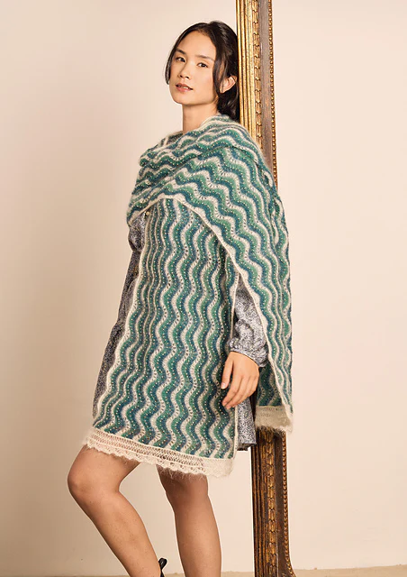 Beaded Kidsilk Haze Scarf by Lisa Richardson - Image 3