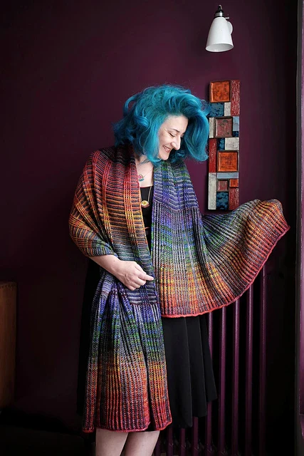 Beaubourg Wrap by Julie Knits in Paris - Image 2