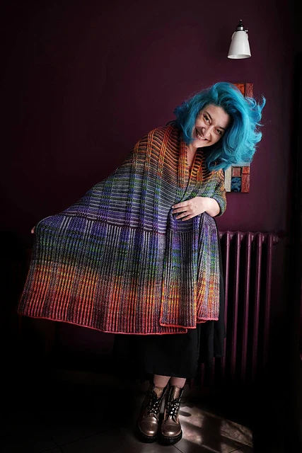 Beaubourg Wrap by Julie Knits in Paris - Image 3