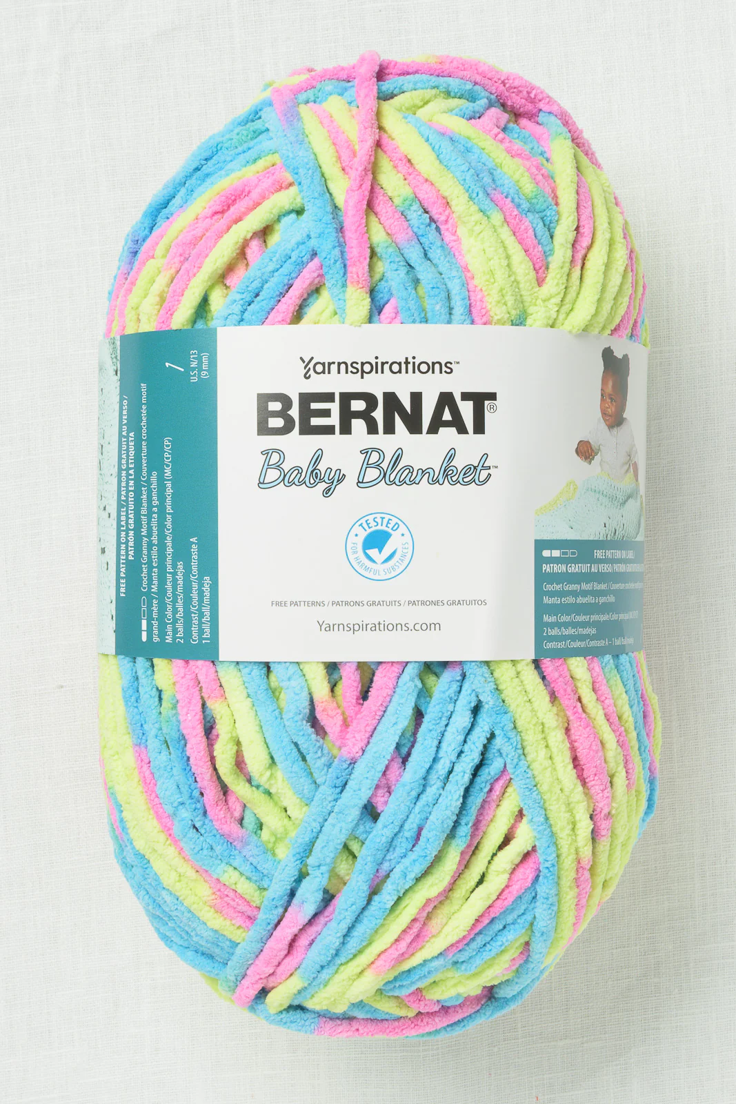 Bernat Baby Blanket Big Ball Jelly Beans