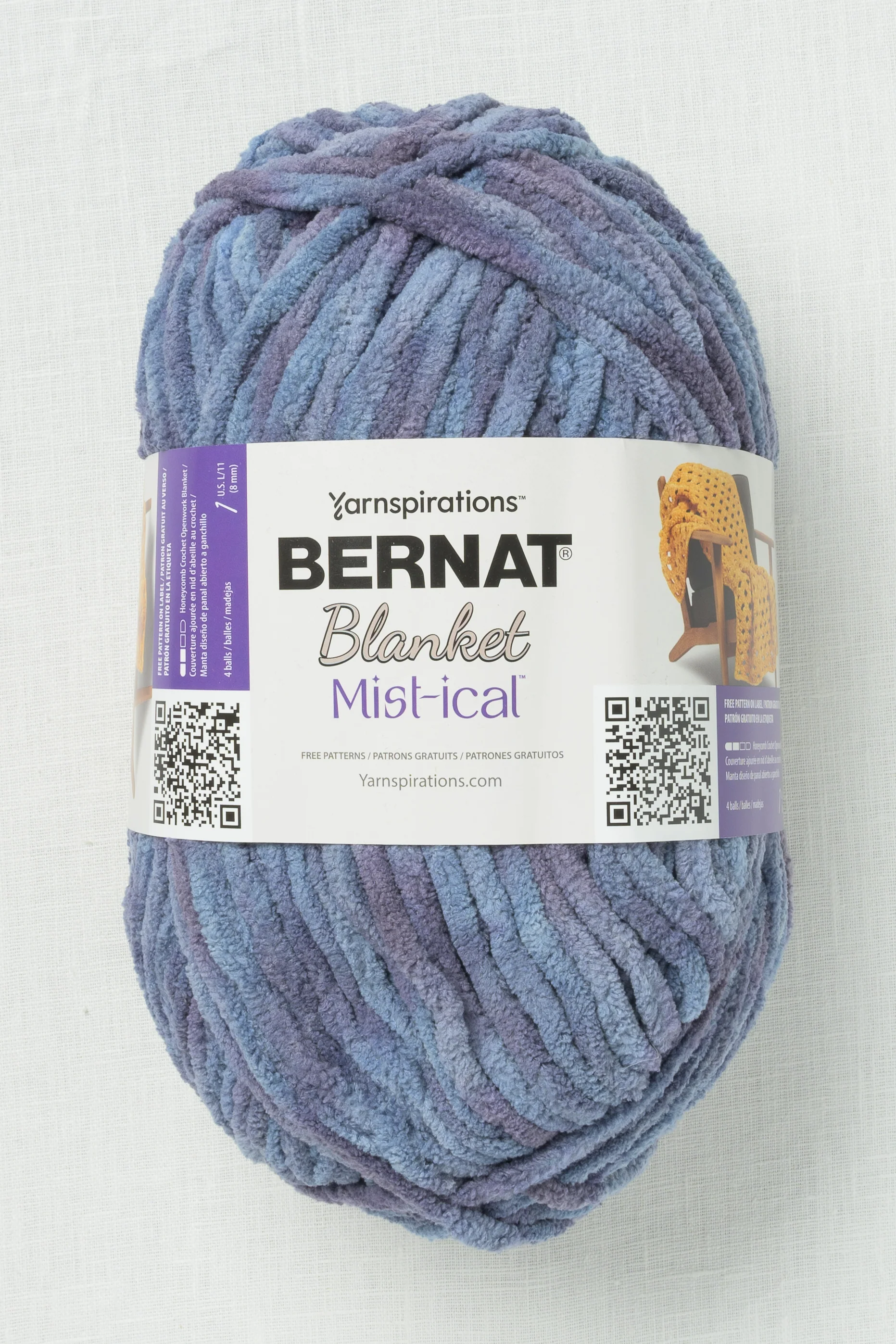 Bernat Blanket Mist-ical Storm Blue