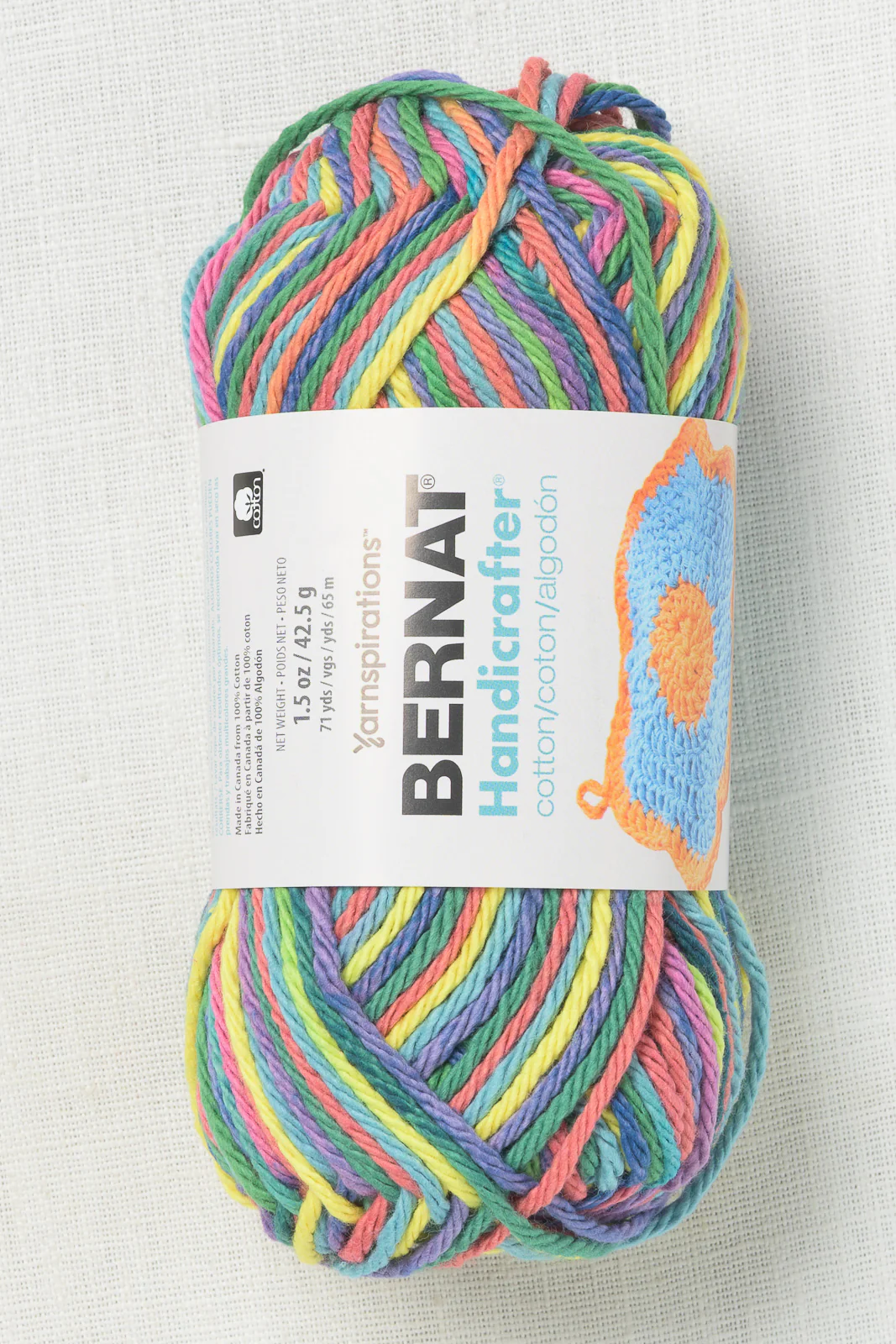 Bernat Handicrafter Cotton Prints and Ombres 42g Psychedelic (Limited Edition)