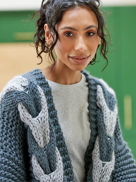 Bohdi Cable Cardigan by Chloe Elizabeth Birch - Image 3