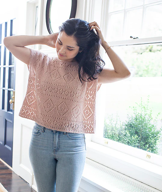Boxy Lace Tee by Churchmouse Yarns and Teas - Image 2