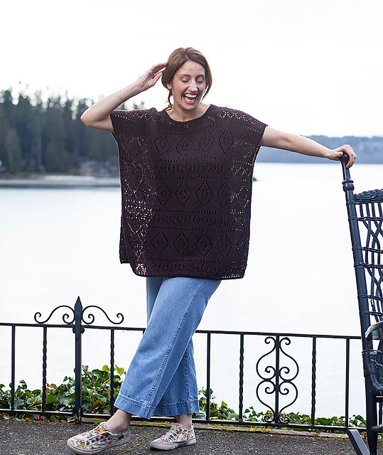 Boxy Lace Tee by Churchmouse Yarns and Teas - Image 7