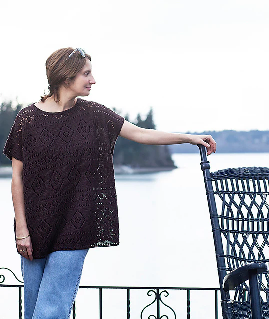 Boxy Lace Tee by Churchmouse Yarns and Teas - Image 8