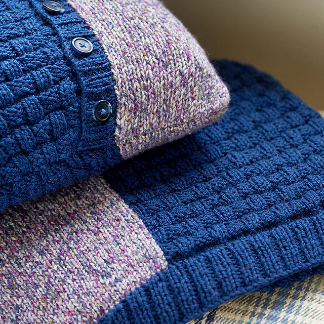 Calder Basket Weave Blanket & Cushion by Jenny Watson - Image 3