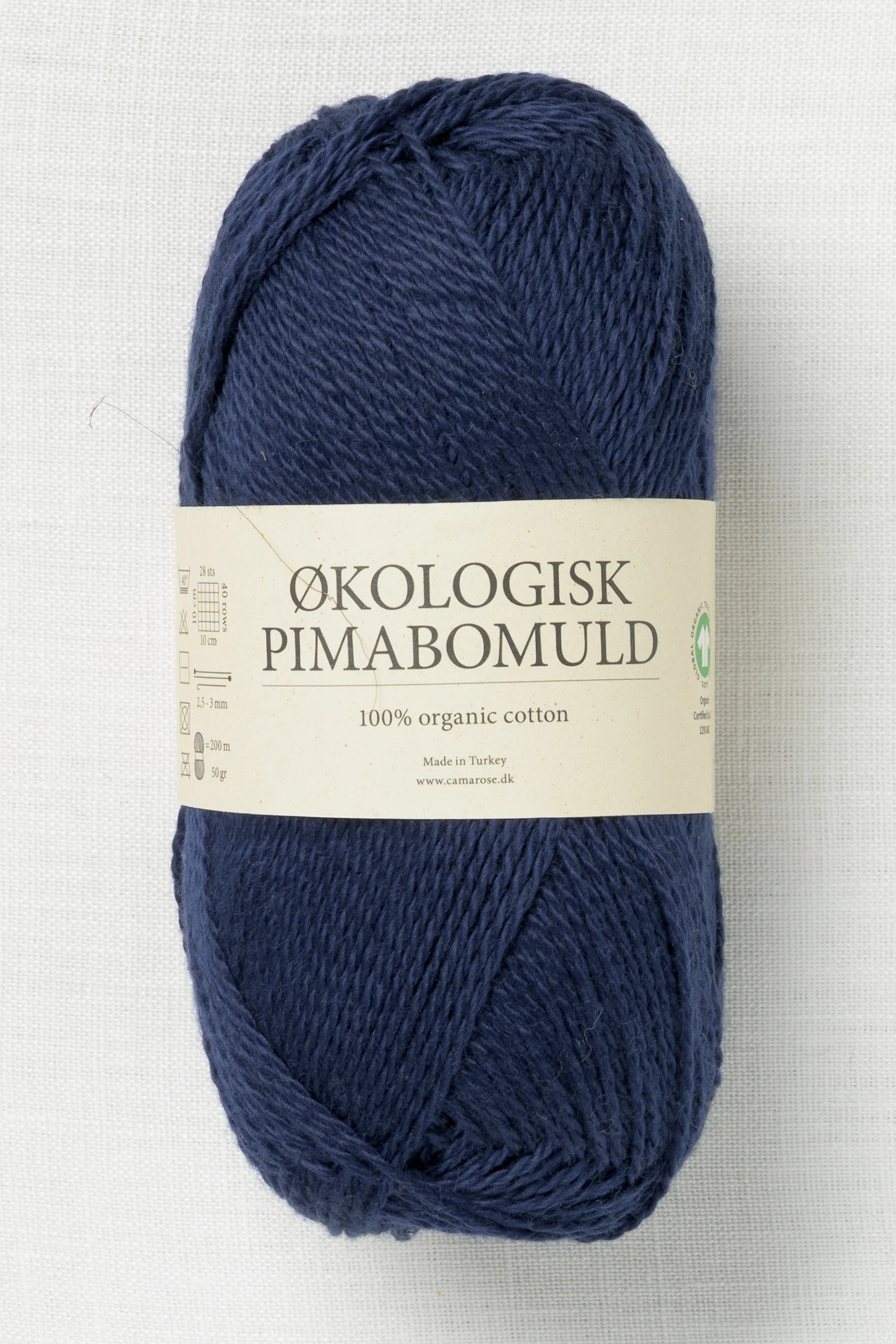 CaMaRose Økologisk Pimabomuld 3764 Marineblå (Navy Blue)