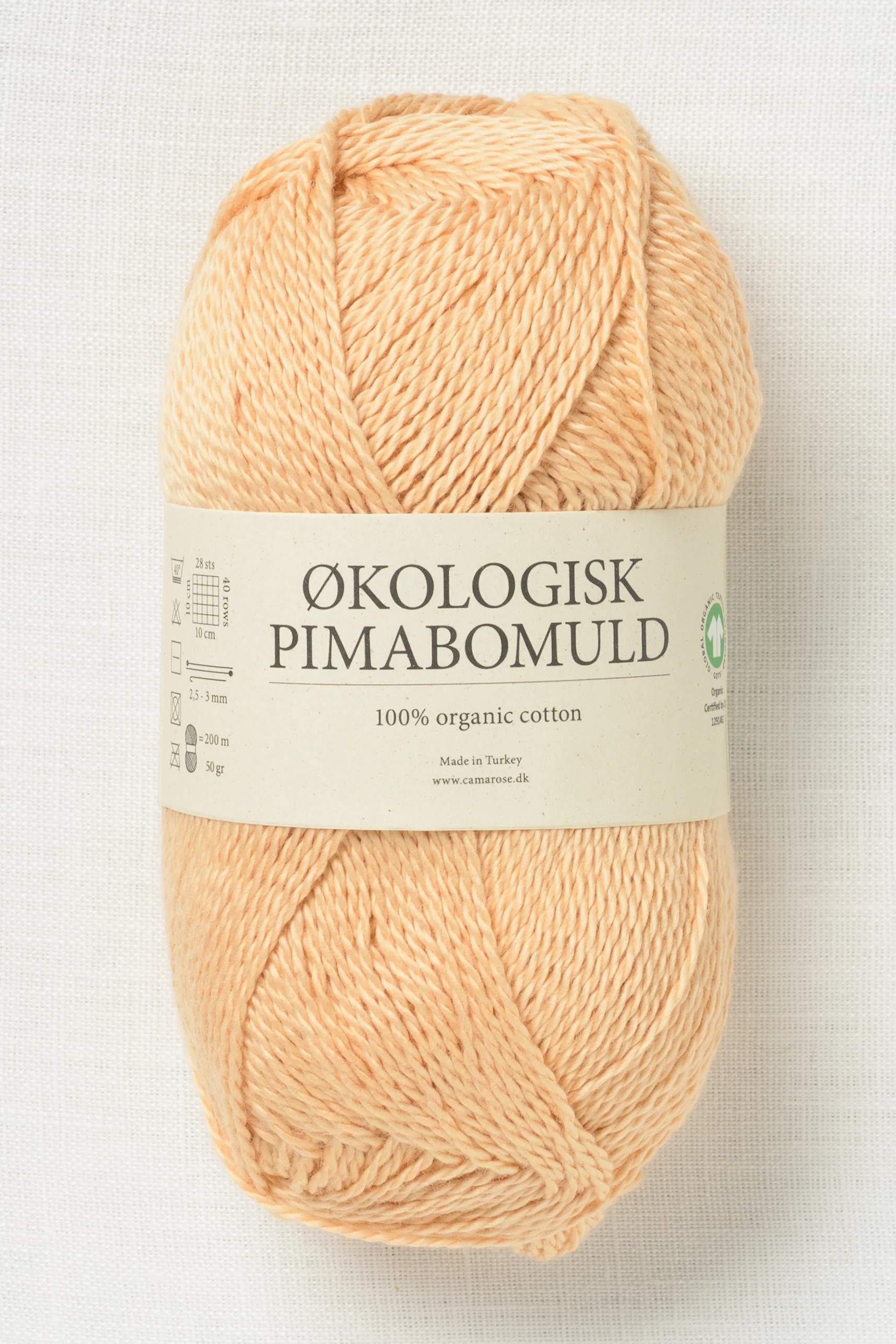 CaMaRose Økologisk Pimabomuld 3776 Vanille (Vanilla)