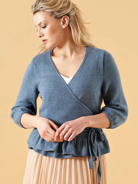 Charlotte Ruffle Wrap Top by Chloe Birch