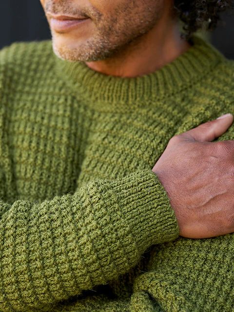 Christopher Mens Textured Jumper by Jenny Watson - Image 3
