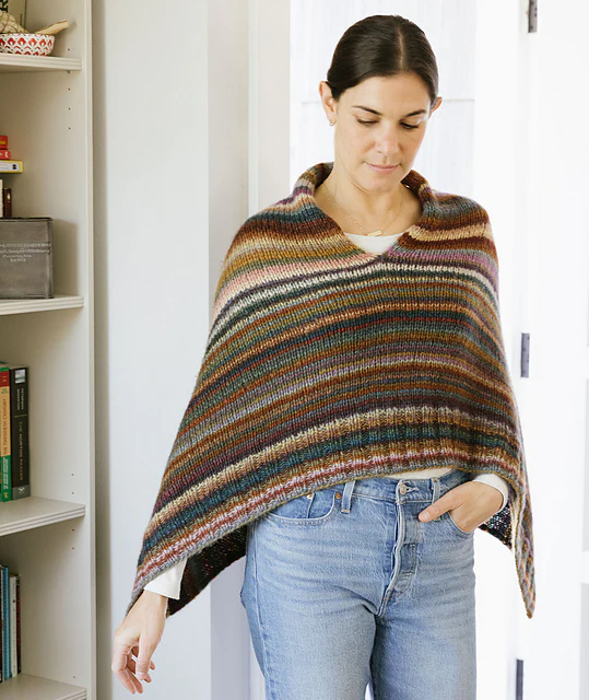 Chunky Seamless Poncho by Churchmouse Yarns & Teas - Image 6