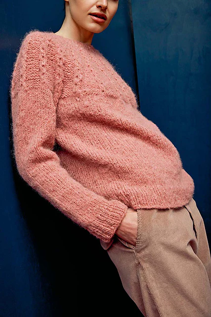 Claire Top Down Sweater by LANGYARNS SWITZERLAND - Image 2