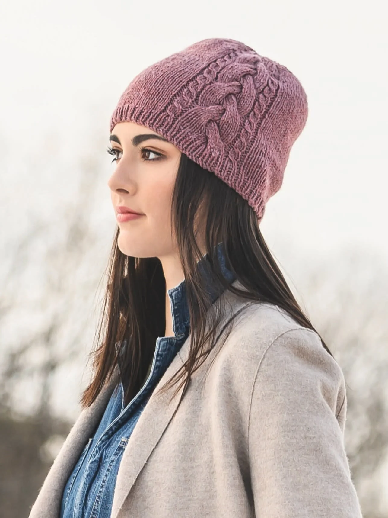 Claremont Cabled Hat by Virginia Sattler-Reimer