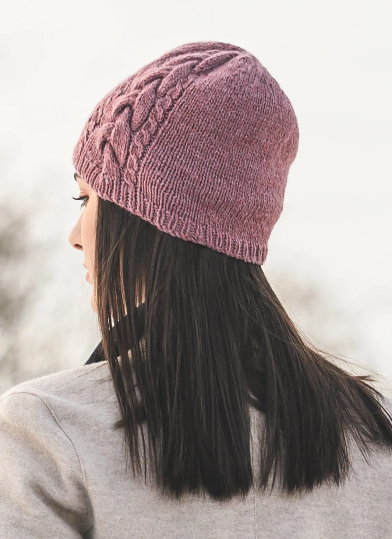 Claremont Cabled Hat by Virginia Sattler-Reimer - Image 2