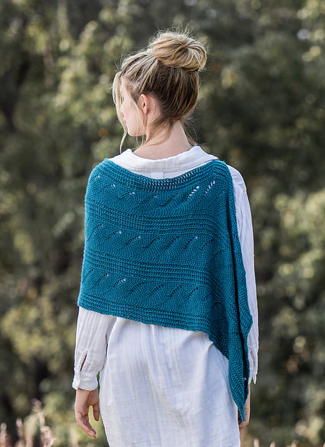 Coastal Waves Tunisian Wrap by Kaitlyn O'Connor - Image 4