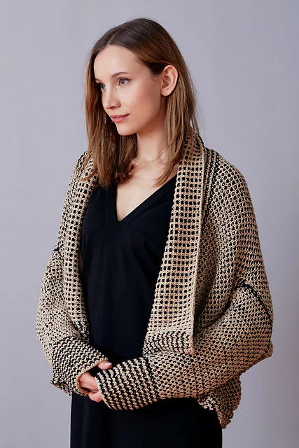 Crosshatch Cardigan by Nina Holubcova - Image 3
