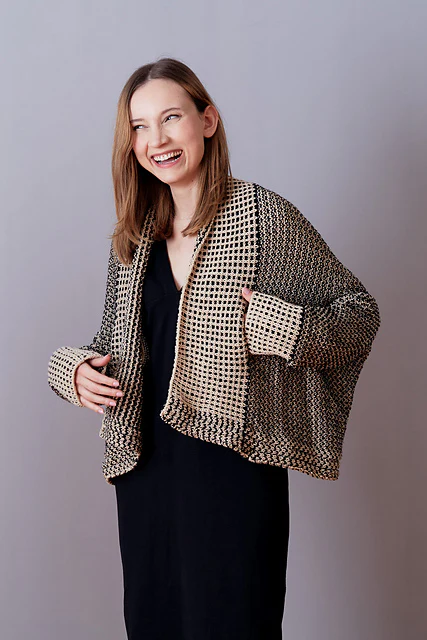 Crosshatch Cardigan by Nina Holubcova - Image 4