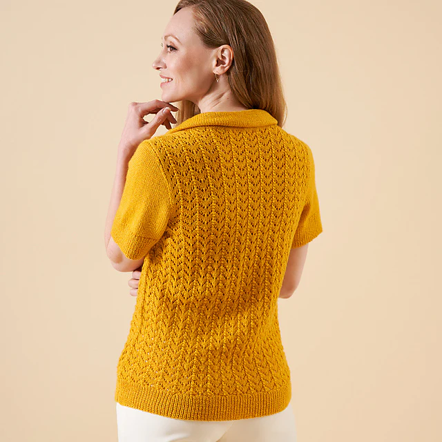 Daisy Fishtail Lace Polo Top by Chloe Elizabeth Birch - Image 2