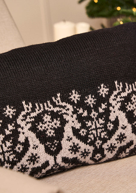 Dancing Reindeer Cushion by Martin Storey - Image 2
