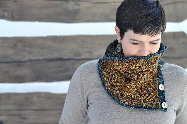 Deco Fans Cowl by Sara Huntington Burch - Image 2