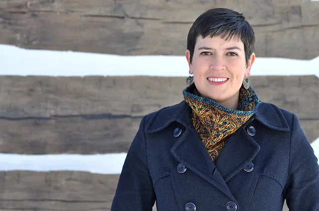 Deco Fans Cowl by Sara Huntington Burch - Image 5