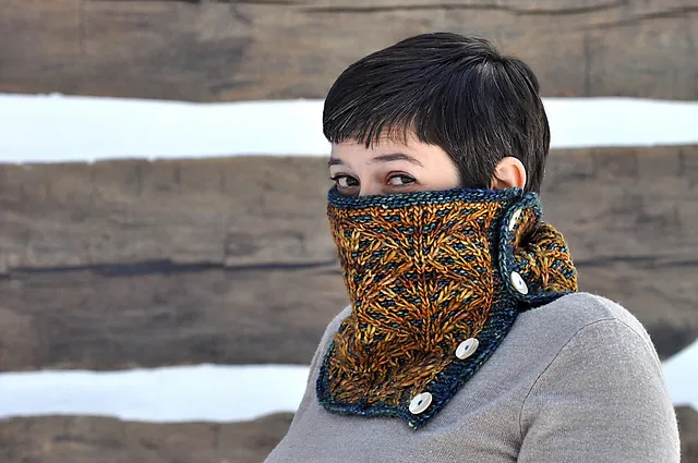 Deco Fans Cowl by Sara Huntington Burch - Image 8