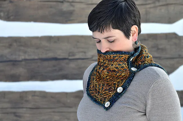 Deco Fans Cowl by Sara Huntington Burch - Image 9