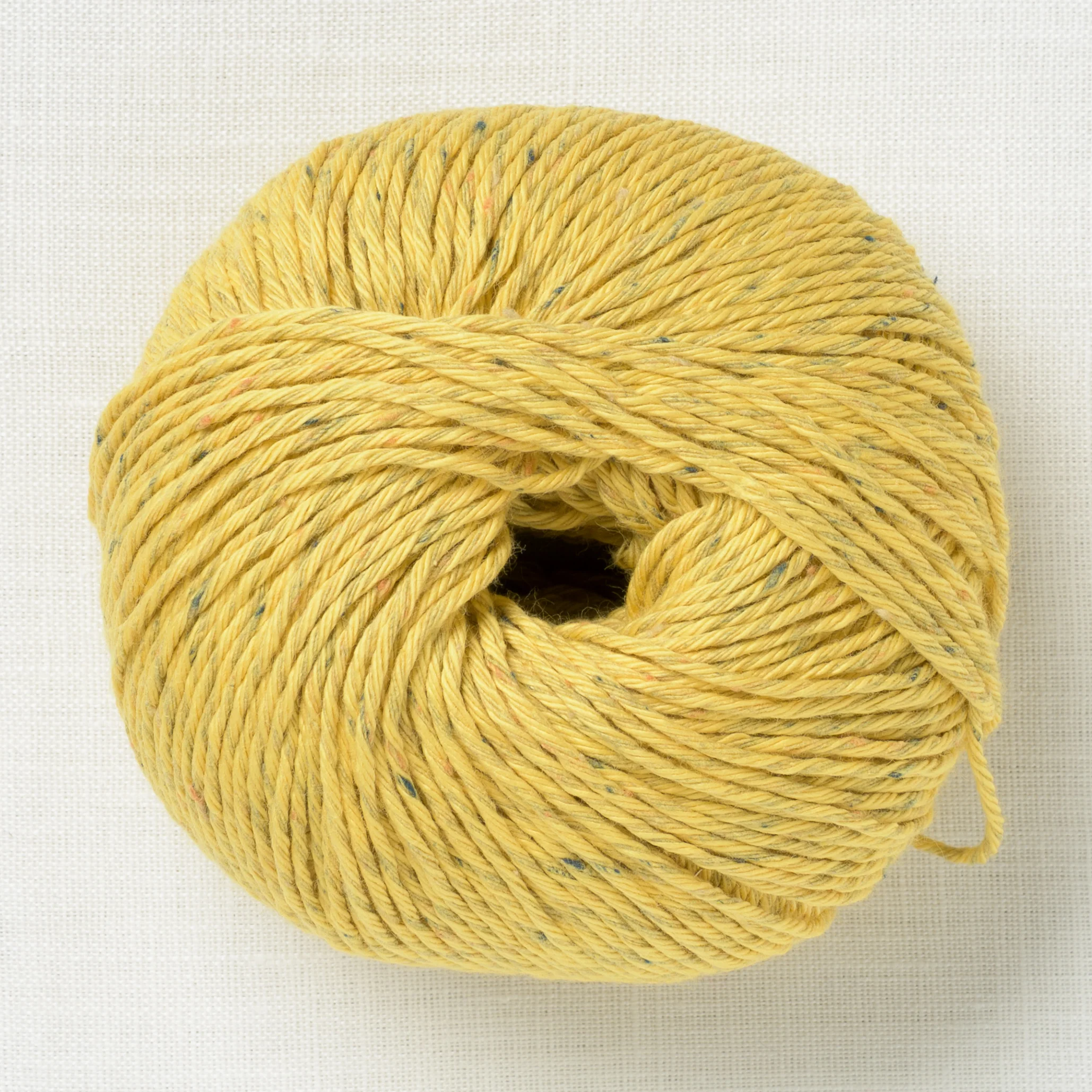 Erika Knight Gossypium Cotton Tweed 31 Lemon Curd Yellow