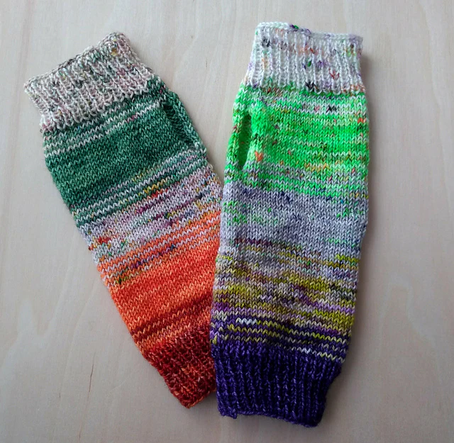 Fast Fade Fingerless Mitts by Molly Klein Design - Image 3