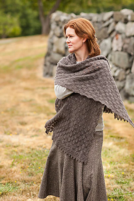 Fir Cone Lace Shawl & Scarf by Churchmouse Yarns and Teas - Image 5