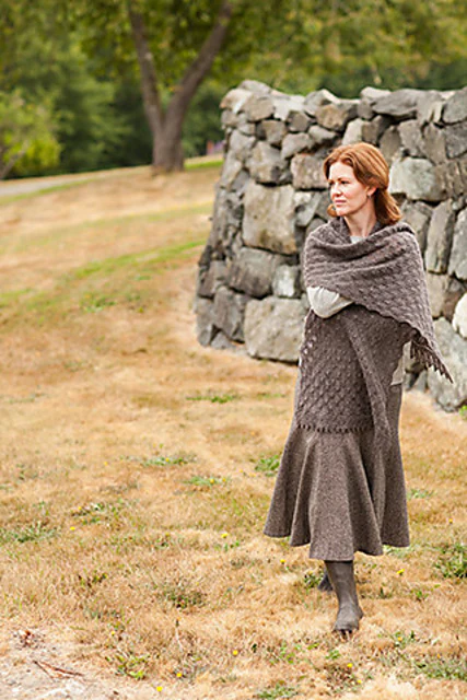 Fir Cone Lace Shawl & Scarf by Churchmouse Yarns and Teas - Image 6