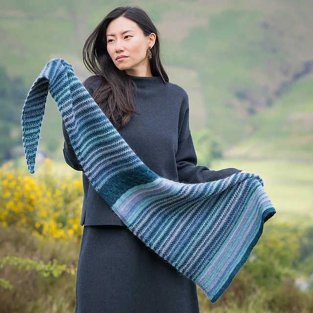 Flowing Tides Shawl by Audrey Borrego - Image 2