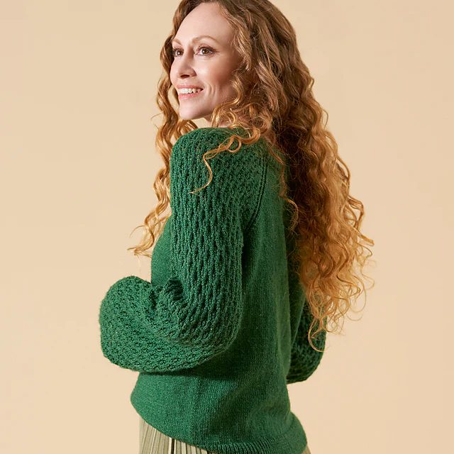 Francesca Floral Lace Sleeve Top by Chloe Elizabeth Birch - Image 4