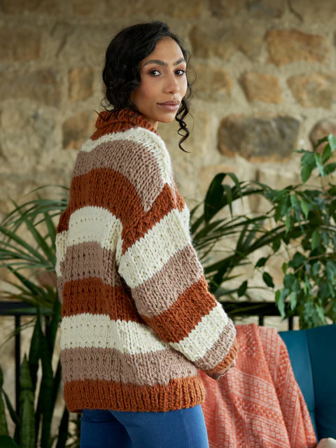 Freda Fleck Stitch Jumper and Cardigan by Chloe Elizabeth Birch - Image 2
