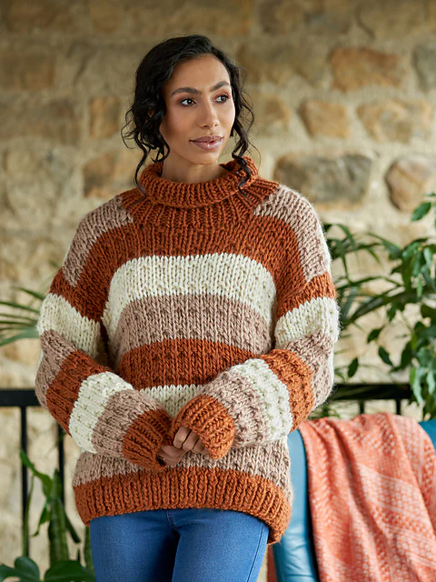 Freda Fleck Stitch Jumper and Cardigan by Chloe Elizabeth Birch - Image 3