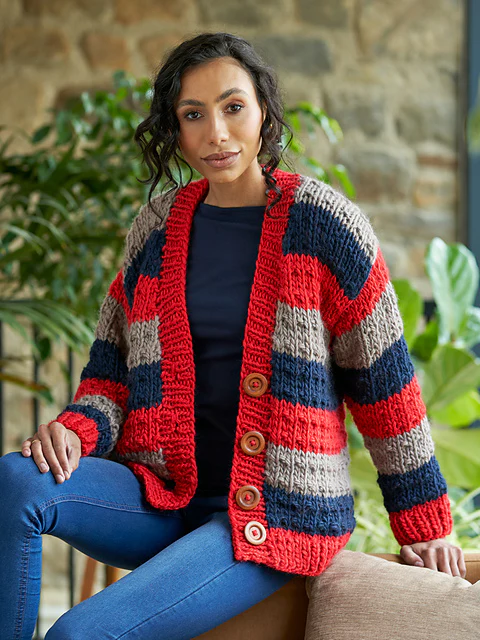 Freda Fleck Stitch Jumper and Cardigan by Chloe Elizabeth Birch - Image 4