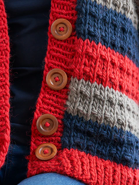 Freda Fleck Stitch Jumper and Cardigan by Chloe Elizabeth Birch - Image 7